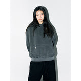 クラシックフーディー - Washed Black