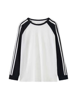 Retro Stripe Lyocell Relaxed T-Shirt