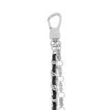 [4108] Layered Leather Long Pants Chain