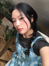 Lauv patchwork blouse (2color)