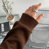 Hendes Daily Ribbed Semi-Zip Up Knit