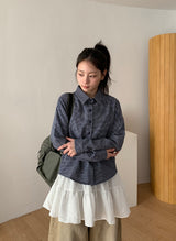 Rammi Check Crop Shirt