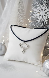 [ITZY Chaeryeong Necklace] レインディールチョーカーネックレス - Silver Color