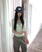 ロフォン リブド 7分袖 Tシャツ