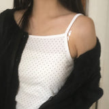 Minkoo dot inner layered sleeveless