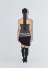 Button Point Top - Charcoal
