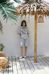 MU-WI PIN-KNIT 1/2 COLLAR-TEE (Gray)