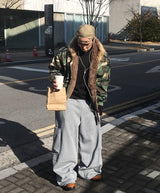 No.1507 camo&fur reversible bomber JK