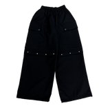 eyelet stud cargo balloon pants