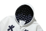 Coral Reef Hooded Zip-Up (White)