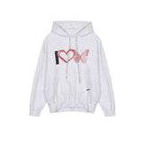 I LOVE BUTTERFLY TRENDY HOODY_CHARCOAL