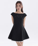ROMANTIC CUTWORK DRESS_TT6S608BK