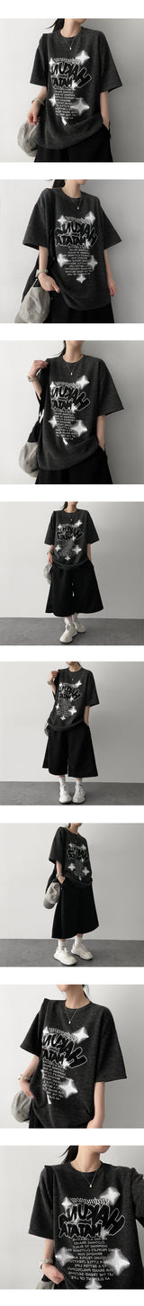 Nishu Illustrated Knitwear Short-sleeved T-shirt