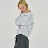Brushed Soft Knit_Melange Gray
