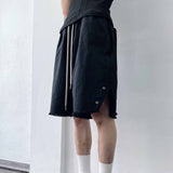 スナップ ディテール ワイド シルエット ショーツ