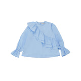 round frill blouse