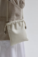 LUZIN MINI シープスキンショルダーバッグ / Bright Ivory