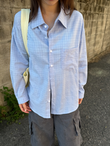 check crop shirts