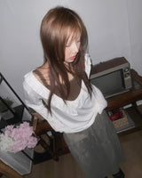 (3color) Tiny Floral Tiered Long Skirt