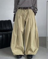 Ruben Two-Pin Tuck Two-Way Chino Pants