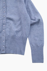 Button hood cardigan