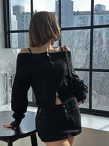 Nean off-shoulder knit