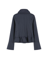 Ruffle Two Way zip-up - Ash