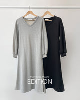 【MADE】Vネックスウェットワンピース