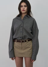 CLASSIC CHECK SHIRT _DARK NAVY