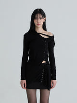 Sailor strap knit (Black)