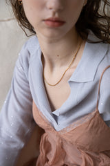 [Set] Gold and silver 2 chain necklace