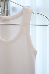 ベーシック リブ スリーブレス(Ivory)