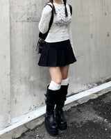 Heart Lock Cutout T-shirt