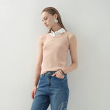 Cotton Label Sleeveless_Salmon Beige