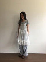 バックレスラッフルワンピース (3color)