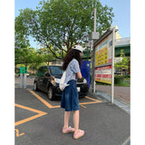 マオ バミューダ デニムパンツ
