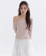ピュア メッシュ サテン リボン Tシャツ_TT6S213PK