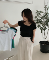 [SHOPPERMADE] Square Raglan Short Sleeve T-Shirt (6color)