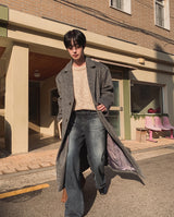 Solive Maxi Long Herringbone Single Coat