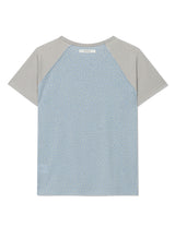 STAR CONTRAST RAGLAN T-SHIRT(BLUE)