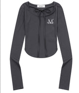 VERION STRAP RIBBON LONG SLEEVE T (4COLOR)