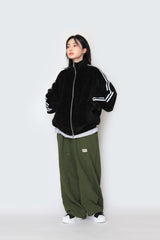velvet track zip-up jacket