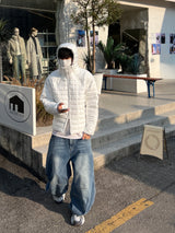 Eco Lightweight Hooded Puffer Jacket (4 Colors)