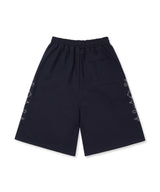 Stud Needle Walk Bermuda Sweat Pants - Navy
