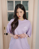 Updraft オーバーサイズアートワークTシャツ [ライトパープル]