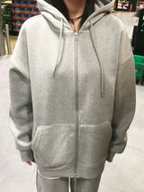 Essential Two-Way Overfit Hood Zip-Up (12c)
