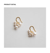 Pearl berry drop earring