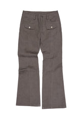 LINE BOOTCUT PANTS / MOCHA