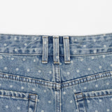4 PART DESTROYED DOT DENIM PANTS code 21102