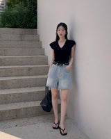 Pote denim short pants